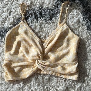 Abercrombie Yellow Crop Top